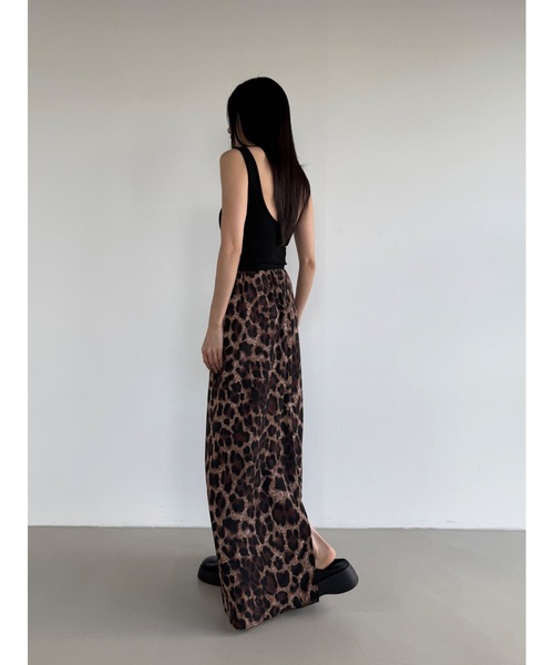 Didot.showroom(ディドット ショールーム)の「【DIDOT.】バンディングレオパードロングスカート(スカート・レディース・ブラウン/キャメル・FREE)」の6枚目の写真