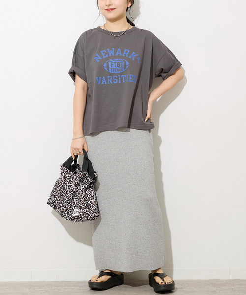 JOURNAL STANDARD relume（ジャーナルスタンダード　レリューム）の「リネンレーヨン総針Iラインスカート（スカート・レディース・チャコールグレー/ブラック・FREE）」の11枚目の写真