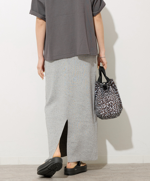 JOURNAL STANDARD relume（ジャーナルスタンダード　レリューム）の「リネンレーヨン総針Iラインスカート（スカート・レディース・チャコールグレー/ブラック・FREE）」の16枚目の写真