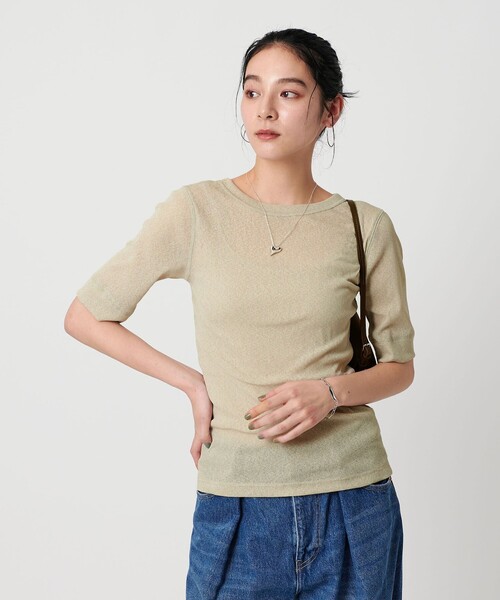 BEAUTY&YOUTH UNITED ARROWS(ビューティーアンドユースユナイテッドアローズ)の「コンパクト テレコカットソープルオーバー -2WAY-(Tシャツ/カットソー・レディース・オフホワイト/ブラック/ダークブラウン/ライム・FREE)」の20枚目の写真