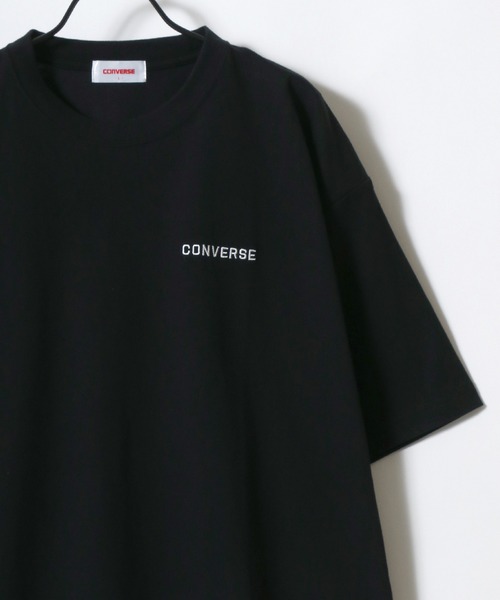 CONVERSE(コンバース)の「CONVERSE/コンバース COOLMAX/吸水速乾 ロゴ オールスター ワンポイント刺繍 半袖Tシャツ/無地T/レディース メンズ(Tシャツ/カットソー・レディース・オートミール/ベージュ/ネイビー/ブルー系その他/ホワイト/ホワイト系その他/ベージュ系その他/ピンク/ブラック/ブルーグリーン/ブラック系その他/ブルー・M/L/LL)」の14枚目の写真