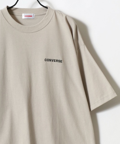CONVERSE(コンバース)の「CONVERSE/コンバース COOLMAX/吸水速乾 ロゴ オールスター ワンポイント刺繍 半袖Tシャツ/無地T/レディース メンズ(Tシャツ/カットソー・レディース・オートミール/ベージュ/ネイビー/ブルー系その他/ホワイト/ホワイト系その他/ベージュ系その他/ピンク/ブラック/ブルーグリーン/ブラック系その他/ブルー・M/L/LL)」の15枚目の写真