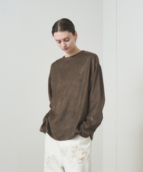 TROVE（トローヴ）の「TROVE 2025SS / MICRO SUEDE PULLOVER（シャツ/ブラウス・メンズ・ブラック/アッシュグレー・1/3）」の2枚目の写真