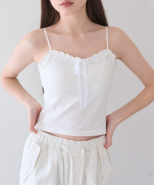 セール】フリルキャミ（キャミソール）｜OLIVE des OLIVE（オリーブデ