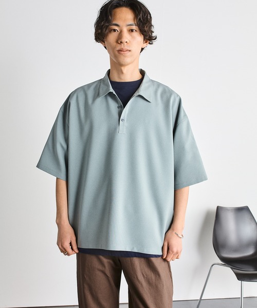 SHIPS.me(シップスミー)の「【ZOZO限定】SHIPS.me: ハーフスリーブワイドポロシャツ(ポロシャツ・メンズ・ブラック/ミント/ダークベージュ/ネイビー/ダークグレー・XL/L/M/S/XS)」の19枚目の写真