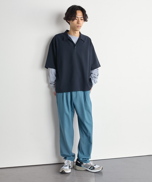 SHIPS.me(シップスミー)の「【ZOZO限定】SHIPS.me: ハーフスリーブワイドポロシャツ(ポロシャツ・メンズ・ブラック/ミント/ダークベージュ/ネイビー/ダークグレー・XL/L/M/S/XS)」の10枚目の写真
