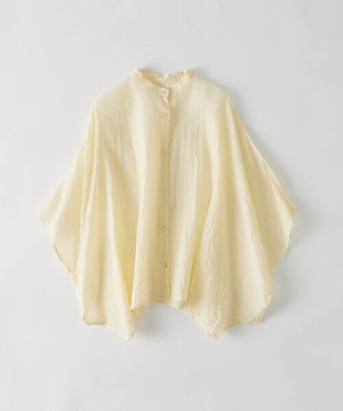 conges payes ADIEU TRISTESSE（コンジェ ペイエ アデュートリステス）の「インドチェックシアーブラウス（シャツ/ブラウス・レディース・ベージュ/ブラック・38）」の3枚目の写真