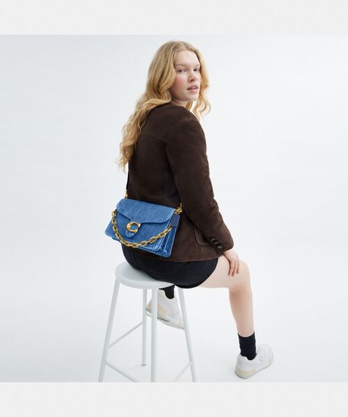 新作デニム COACH◆3WAY チェーン タビー ショルダー バッグ 新作デニム COACH◇3WAY チェーン タビー ショルダー バッグ