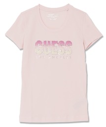 GUESS 売れ筋商品|||ゲス Tシャツ トップス レディース Tops Pink Women's lace round neck t-shirt Guess - Lifestyle - T-Shirts