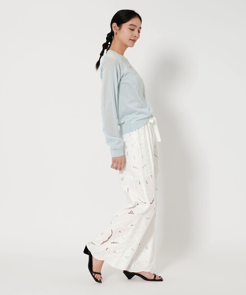 BEAUTY&YOUTH コットン エンブロイダリー ワイドイージーパンツ BEAUTY&YOUTH UNITED ARROWS（ビューティーアンドユース
