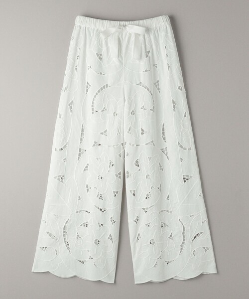 BEAUTY&YOUTH コットン エンブロイダリー ワイドイージーパンツ BEAUTY&YOUTH UNITED ARROWS（ビューティーアンドユース