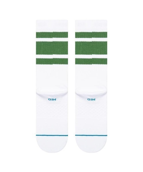 STANCE（スタンス）の「STANCE/スタンス ソックス FEELIN LUCKY CREW A556A25FEE（ソックス/靴下・メンズ・ホワイト×グリーン・L/M）」の3枚目の写真