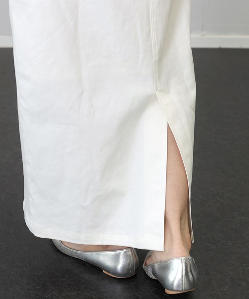 Aletta vita（アレッタビータ）の「【撥水加工】ストレッチコットンツイルロングスカート（スカート・レディース・ブラック/オフホワイト/ブラウン・M/L）」の22枚目の写真