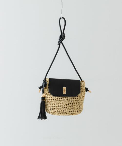 RODE SKO（ロデスコ）の「ペーパーコンビショルダーバッグ（ショルダーバッグ・レディース・ナチュラル/キャメル/ベージュ系その他・ONE）」の14枚目の写真