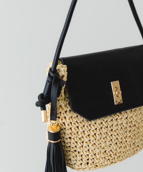 RODE SKO（ロデスコ）の「ペーパーコンビショルダーバッグ（ショルダーバッグ・レディース・ナチュラル/キャメル/ベージュ系その他・ONE）」の15枚目の写真