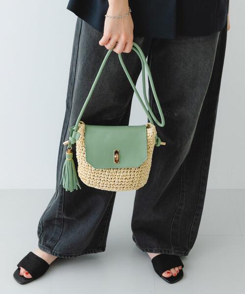 RODE SKO（ロデスコ）の「ペーパーコンビショルダーバッグ（ショルダーバッグ・レディース・ナチュラル/キャメル/ベージュ系その他・ONE）」の22枚目の写真