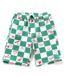 BIT'Z（ビッツ）の「おっきなフルーツ柄&ベジタブルブロックチェック柄パンツ（その他パンツ）」