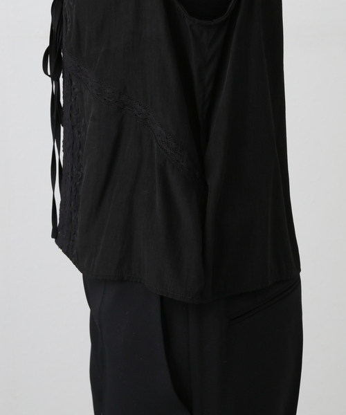 PROVOKE (プロヴォーク)の「【PROVOKE/プロヴォーク】embroidery Nosleeve blouse(シャツ/ブラウス・レディース・ブラック・FREE)」の12枚目の写真