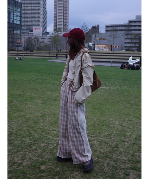 JUMELLE（ジュメロ）の「plaid lace pants（その他パンツ・レディース・グレー/ベージュ・SMALL/MEDIUM）」の10枚目の写真