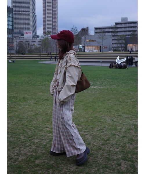 JUMELLE（ジュメロ）の「plaid lace pants（その他パンツ・レディース・グレー/ベージュ・SMALL/MEDIUM）」の11枚目の写真