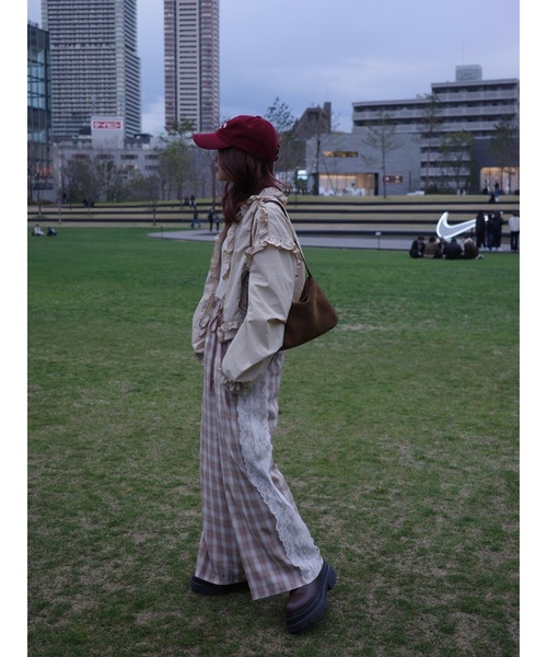 JUMELLE（ジュメロ）の「plaid lace pants（その他パンツ・レディース・グレー/ベージュ・SMALL/MEDIUM）」の13枚目の写真