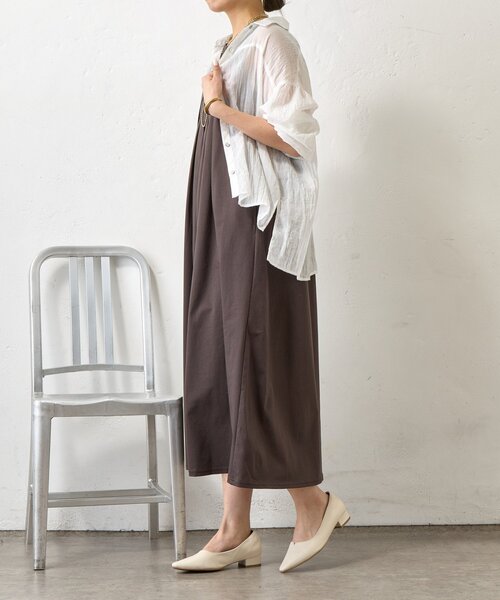 Jena espace merveilleux（ジェナ　エスパスメルヴェイユ）の「【美シルエット】フロントタックワンピース（ワンピース・レディース・ブラック/チャコールグレー/レッド・FREE）」の20枚目の写真