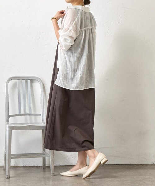 Jena espace merveilleux（ジェナ　エスパスメルヴェイユ）の「【美シルエット】フロントタックワンピース（ワンピース・レディース・ブラック/チャコールグレー/レッド・FREE）」の21枚目の写真