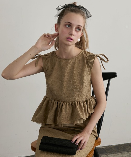 セール】【BONLECILL noir】2wayショルダードロストリボン膨れ