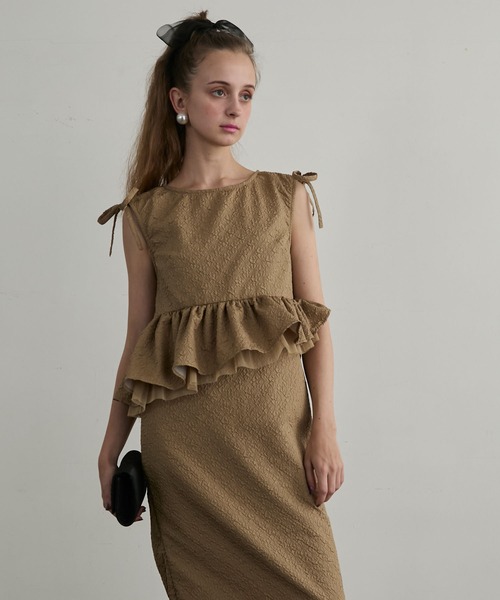 セール】【BONLECILL noir】2wayショルダードロストリボン膨れ