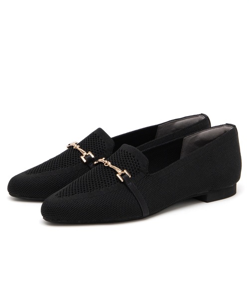 JELLY BEANS（ジェリービーンズ）の「ビット付きニットローファー(215-53163)JELLY BEANS(ジェリービーンズ)（ローファー・レディース・ベージュ系/ブラック/ピンクベージュ・22.5/23/23.5/24/24.5）」の22枚目の写真