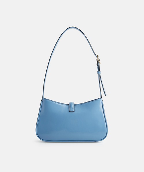 METROCITY（メトロシティ）の「【メトロシティ】牛革 ビクトリアグロッシーショルダーバッグ スモール（ショルダーバッグ・レディース・ブルー/レッド・FREE）」の4枚目の写真