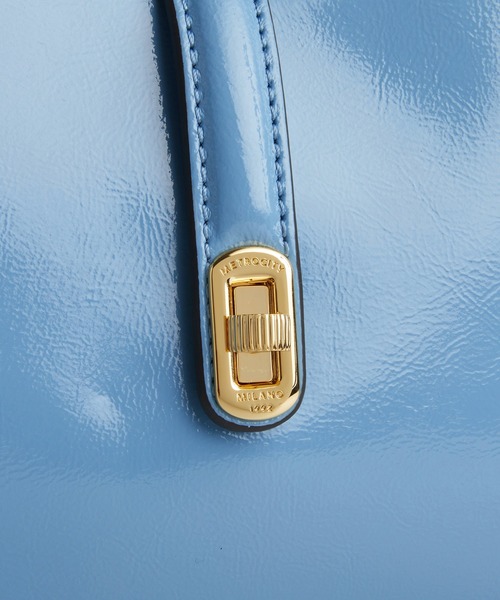 METROCITY（メトロシティ）の「【メトロシティ】牛革 ビクトリアグロッシーショルダーバッグ スモール（ショルダーバッグ・レディース・ブルー/レッド・FREE）」の7枚目の写真