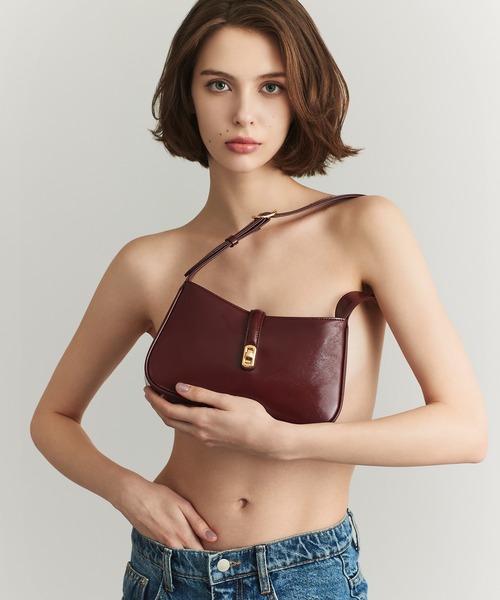 METROCITY（メトロシティ）の「【メトロシティ】牛革 ビクトリアグロッシーショルダーバッグ スモール（ショルダーバッグ・レディース・ブルー/レッド・FREE）」の14枚目の写真