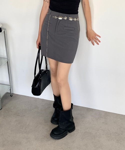 Teem Store(チームストア)の「インパン付きタイトスミニスカート(スカート・レディース・ブラック/グレー・S/M)」の22枚目の写真