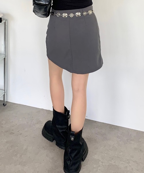 Teem Store(チームストア)の「インパン付きタイトスミニスカート(スカート・レディース・ブラック/グレー・S/M)」の17枚目の写真