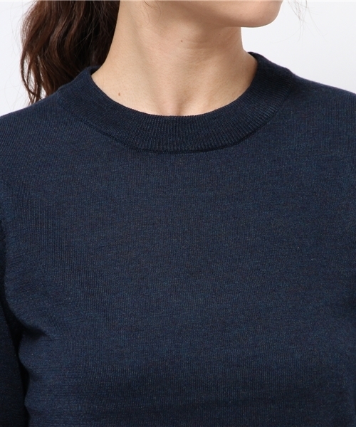 Kastane（カスタネ）の「裾スリットLS-PO（ニット/セーター・レディース・ネイビー/カーキ/グレー/パープル・FREE）」の8枚目の写真