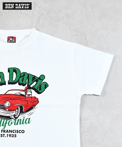 BEN DAVIS（ベンデイビス）の「【BEN DAVIS】別注プリントT（Tシャツ/カットソー・キッズ・チャコール/マスタード/オフホワイト・100/110/120/130/140/150/160）」の6枚目の写真