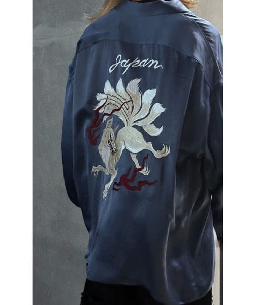 ROYAL FLASH（ロイヤルフラッシュ）の「el conductorH/コンダクター/別注 刺繍シャツ（シャツ/ブラウス・メンズ・ブラック/グレー/ブルー・F）」の8枚目の写真