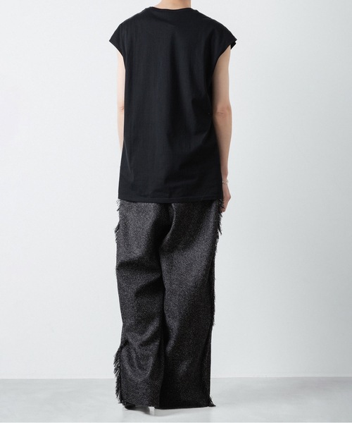 ato（アトウ）の「NO SLEEVE T-SHIRST（Tシャツ/カットソー・メンズ・ブラック/ホワイト・46/48）」の18枚目の写真