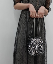 Jolie et Jolie（ジョリーエジョリー）の「巾着風スパンコールパーティーバック（ハンドバッグ）」