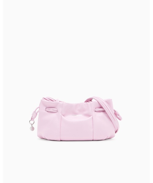 エンポリオアルマーニ　レザーショルダーバッグ フラップ付きショルダーバッグ タンブルレザー | Emporio Armani