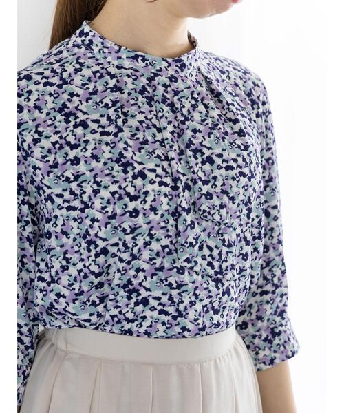 Te chichi(テチチ)の「アソートフリルボウタイ5分袖ブラウス(シャツ/ブラウス・レディース・オフホワイト/ブラウン/ネイビー/ブラック・F)」の8枚目の写真