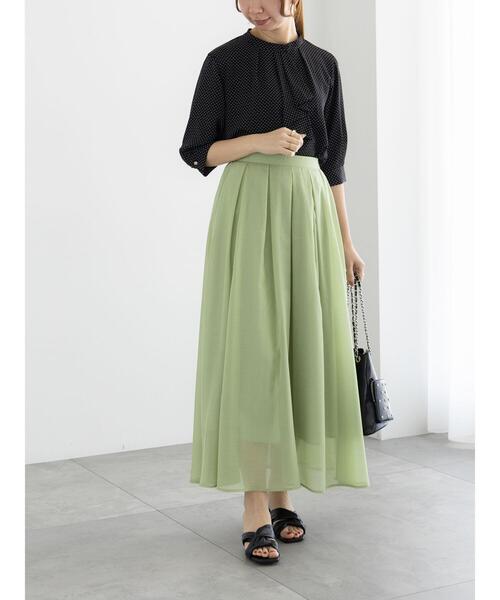 Te chichi(テチチ)の「アソートフリルボウタイ5分袖ブラウス(シャツ/ブラウス・レディース・オフホワイト/ブラウン/ネイビー/ブラック・F)」の9枚目の写真