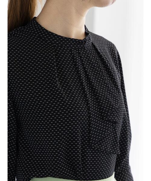 Te chichi(テチチ)の「アソートフリルボウタイ5分袖ブラウス(シャツ/ブラウス・レディース・オフホワイト/ブラウン/ネイビー/ブラック・F)」の12枚目の写真