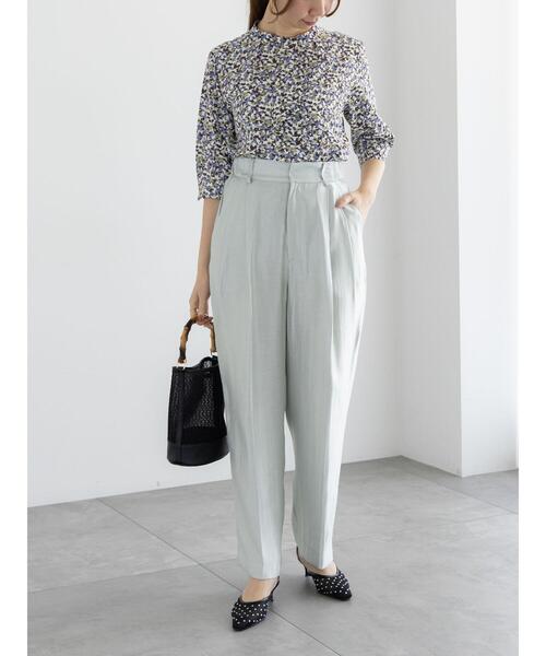 Te chichi(テチチ)の「アソートフリルボウタイ5分袖ブラウス(シャツ/ブラウス・レディース・オフホワイト/ブラウン/ネイビー/ブラック・F)」の13枚目の写真