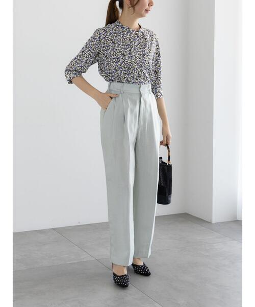 Te chichi(テチチ)の「アソートフリルボウタイ5分袖ブラウス(シャツ/ブラウス・レディース・オフホワイト/ブラウン/ネイビー/ブラック・F)」の14枚目の写真