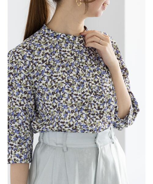 Te chichi(テチチ)の「アソートフリルボウタイ5分袖ブラウス(シャツ/ブラウス・レディース・オフホワイト/ブラウン/ネイビー/ブラック・F)」の15枚目の写真