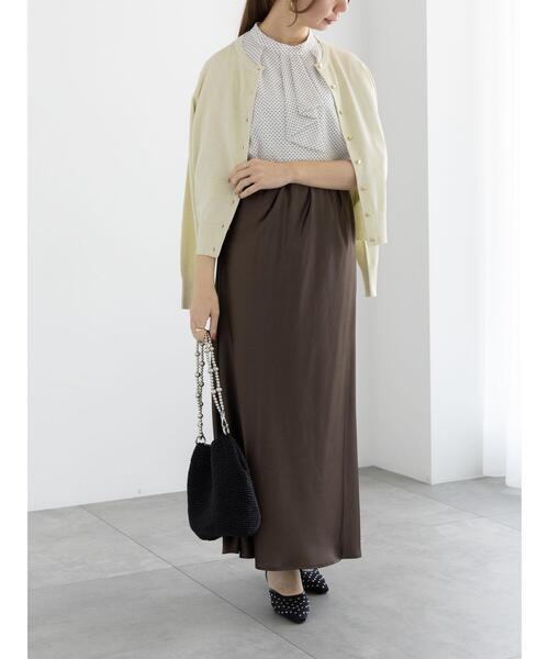 Te chichi(テチチ)の「アソートフリルボウタイ5分袖ブラウス(シャツ/ブラウス・レディース・オフホワイト/ブラウン/ネイビー/ブラック・F)」の17枚目の写真