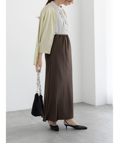 Te chichi(テチチ)の「アソートフリルボウタイ5分袖ブラウス(シャツ/ブラウス・レディース・オフホワイト/ブラウン/ネイビー/ブラック・F)」の18枚目の写真