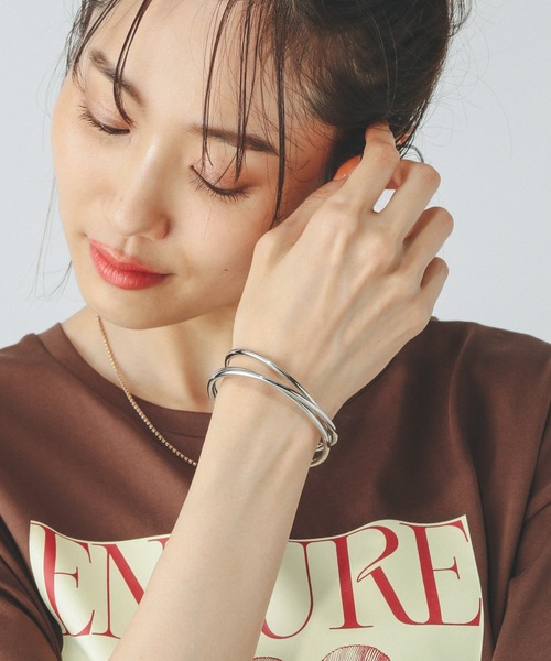 GLOBAL WORK（グローバルワーク）の「ステンレスバングル/455552（バングル/リストバンド・レディース・ゴールド/シルバー・FREE）」の4枚目の写真